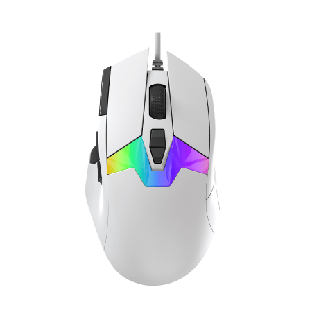 Мышь игровая проводная Dareu A980 White