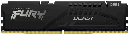 8GB Kingston DDR5 4800 DIMM FURY Beast Black Gaming Memory KF548C38BB-8 Non-ECC, CL38 , 1.1V, KF548C38BB-8 1RX16 , RTL (325980)