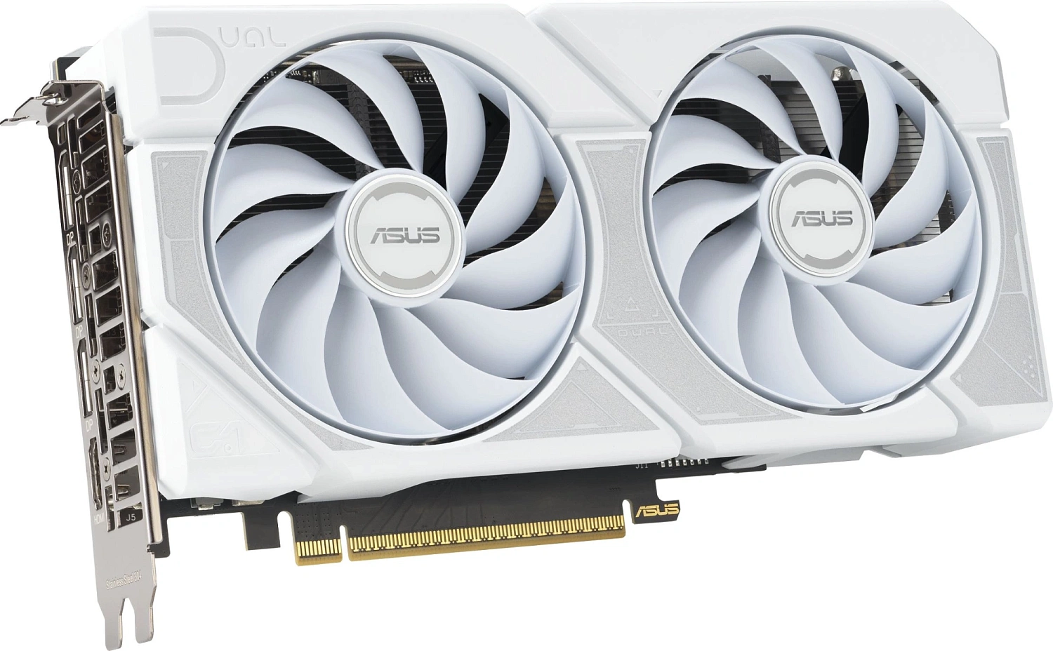 Видеокарта Asus PCI-E 4.0 DUAL-RTX5060TI-O16G-WHITE NVIDIA GeForce RTX 5060TI 16Gb 128bit GDDR7 2602/28000 HDMIx1 DPx3 HDCP Ret
