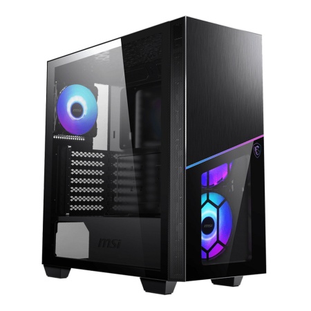 MPG SEKIRA 100R Mid-Tower, E-ATX, 2xUSB 3.0, 1xUSB-C, 4x120mm ARGB Fan, Tempered Glass Window (727505)