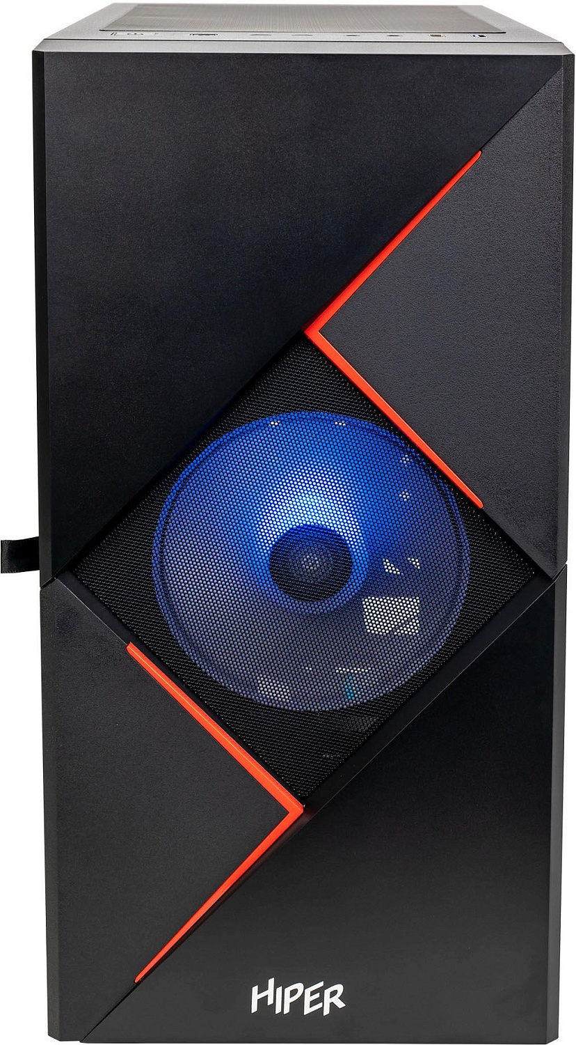 Корпус Hiper CYCLOPS BR черный без БП mATX 6x120mm 1xUSB2.0 1xUSB3.0 audio bott PSU