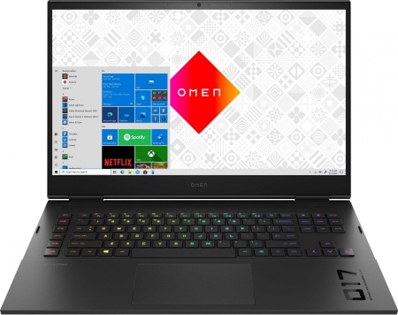 Ноутбук HP Omen 17-ck0045ur Core i7 11800H 16Gb SSD1Tb NVIDIA GeForce RTX3080 16Gb 17.3" IPS QHD (2560x1440) Windows 11 Home black WiFi BT Cam (4E1C7EA)