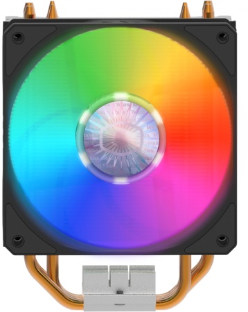 Кулер для процессора Cooler Master Hyper 212 Spectrum V2 (150W, 4-pin, 157mm, tower, Al/Cu, RGB, fans: 1x120mm/62CFM/27dBA/1800rpm, 1200/115x/AM4)