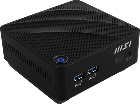 Неттоп MSI Cubi N JSL-041RU slim Cel N4500 (1.1) 4Gb SSD128Gb UHDG Windows 11 Professional GbitEth WiFi BT 65W черный (9S6-B0A111-201)