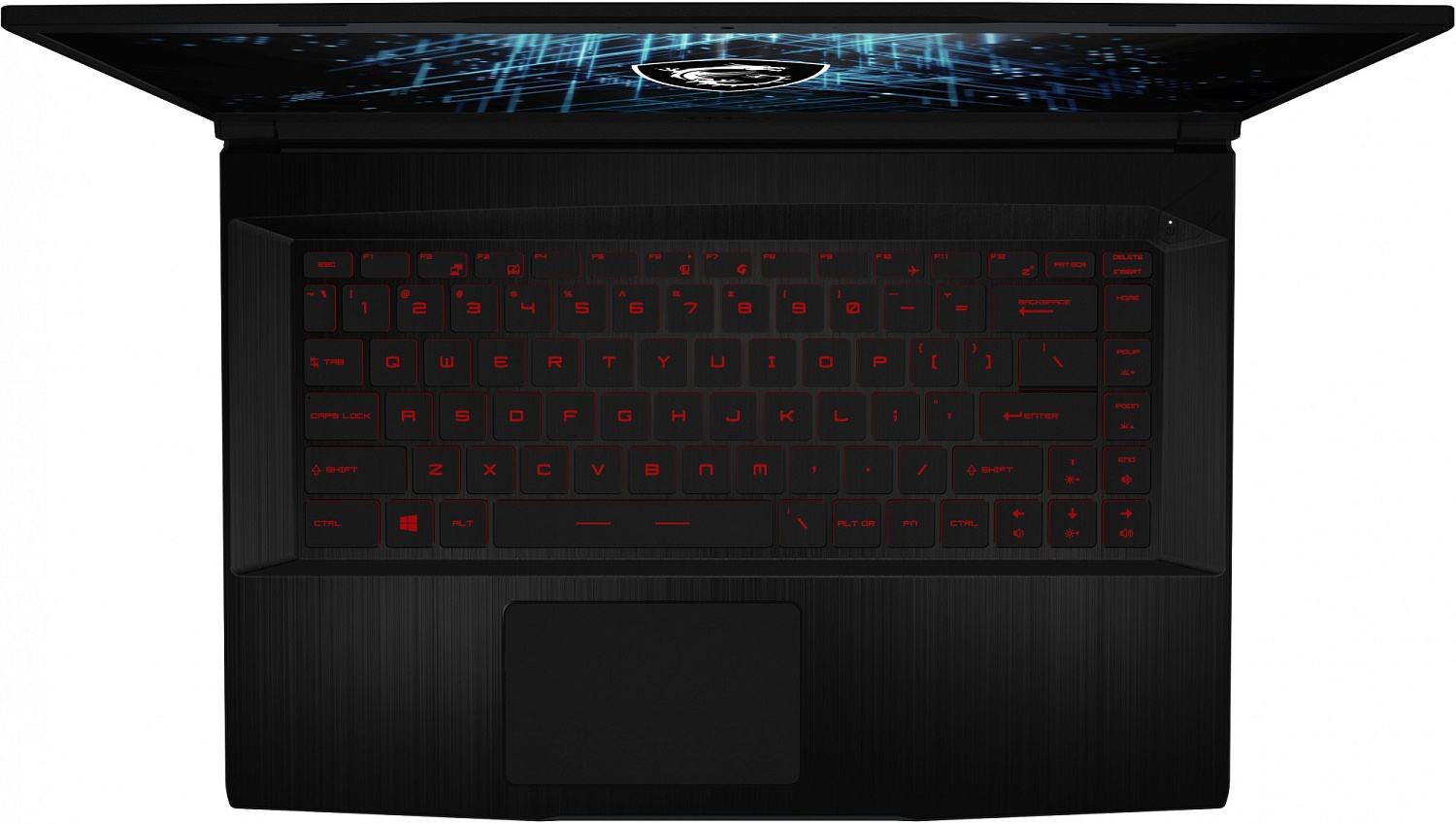 Ноутбук MSI GF63 Thin 11UCX-1606XRU Core i5 11400H 8Gb SSD256Gb NVIDIA GeForce RTX 2050 4Gb 15.6" IPS FHD (1920x1080) Free DOS black WiFi BT Cam (9S7-16R612-1606)