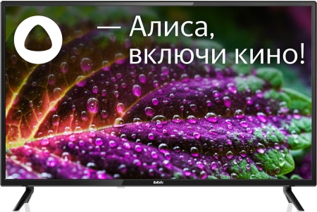 Телевизор LED BBK 31.5" 32LEX-7246/TS2C (B) Яндекс.ТВ черный HD 50Hz DVB-T2 DVB-C DVB-S2 USB WiFi Smart TV (RUS)