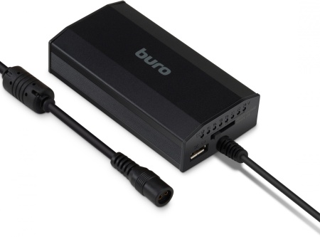 Блок питания Buro BUM-0031T65 ручной 65W 12V-24V 11-connectors 3.2A 1xUSB 0.6A от бытовой электросети/от прикуривателя