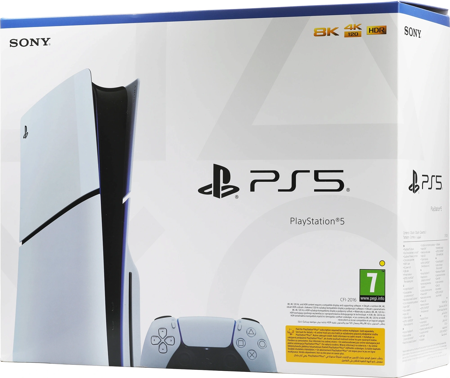 Игровая консоль PlayStation 5 Slim CFI-2116A01Y белый/черный