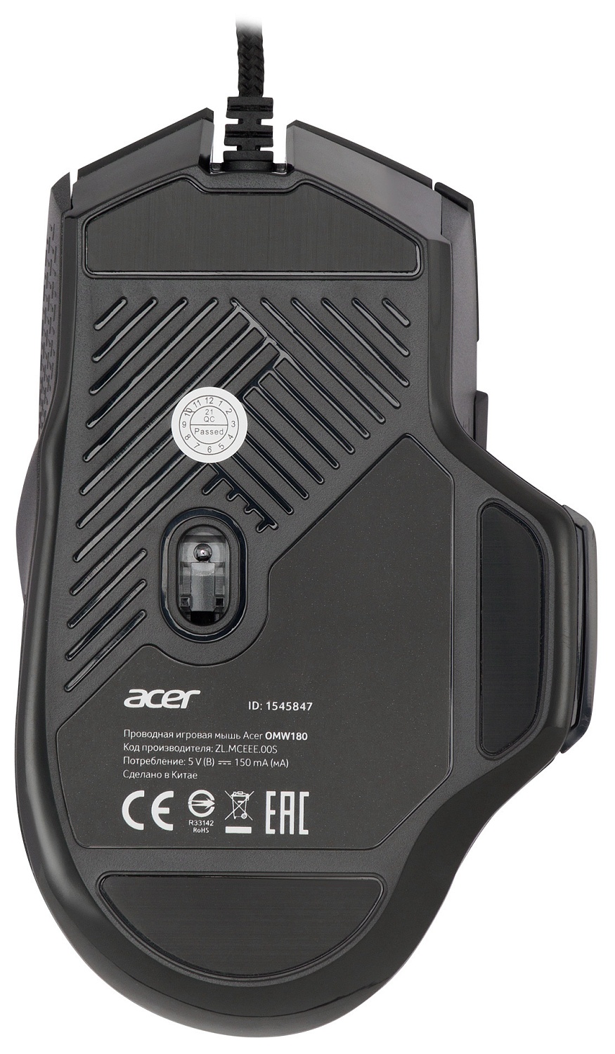 Мышь Acer OMW180 черный оптическая (6400dpi) USB (9but) Мышь Acer OMW180 черный оптическая (6400dpi) USB (9but)