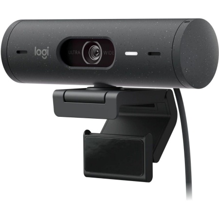 Веб-камера Logitech Вeб-камера Logitech Webcam BUSINESS BRIO 505 Graphite черная, автофокус, 4Мп, макс. разрешение 1080p/30fps/720p/60fps, угол обзора 90°/78°/65°, цифровой zoom 4x, USB-C 1.5м, шторка