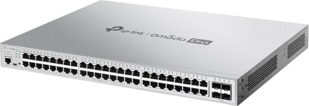 Коммутатор TP-Link Omada Pro S5500-48GP4F (L2+) 48x1Гбит/с 4xКомбо(1000BASE-T/SFP) 4SFP 48PoE+ 384W управляемый