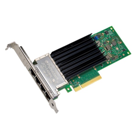 Intel® Ethernet Converged Network Adapter X710-T4L 4x RJ45 port 10GbE/5GbE/2.5GbE/1GbE, PCI-E v3 x8, iSCSI, NFS, VMDq. PCI-SIG* SR-IOV, w/o RDMA, Low Profile (174237) {5}