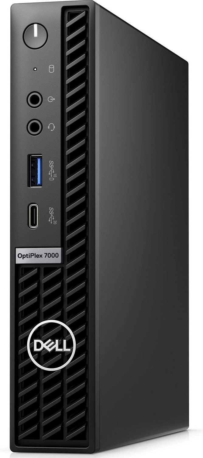 ПК Dell Optiplex 7000 Micro i7 12700T (1.4) 16Gb SSD512Gb UHDG 770 Windows 11 Professional GbitEth WiFi BT 260W мышь клавиатура черный (7000-7651)