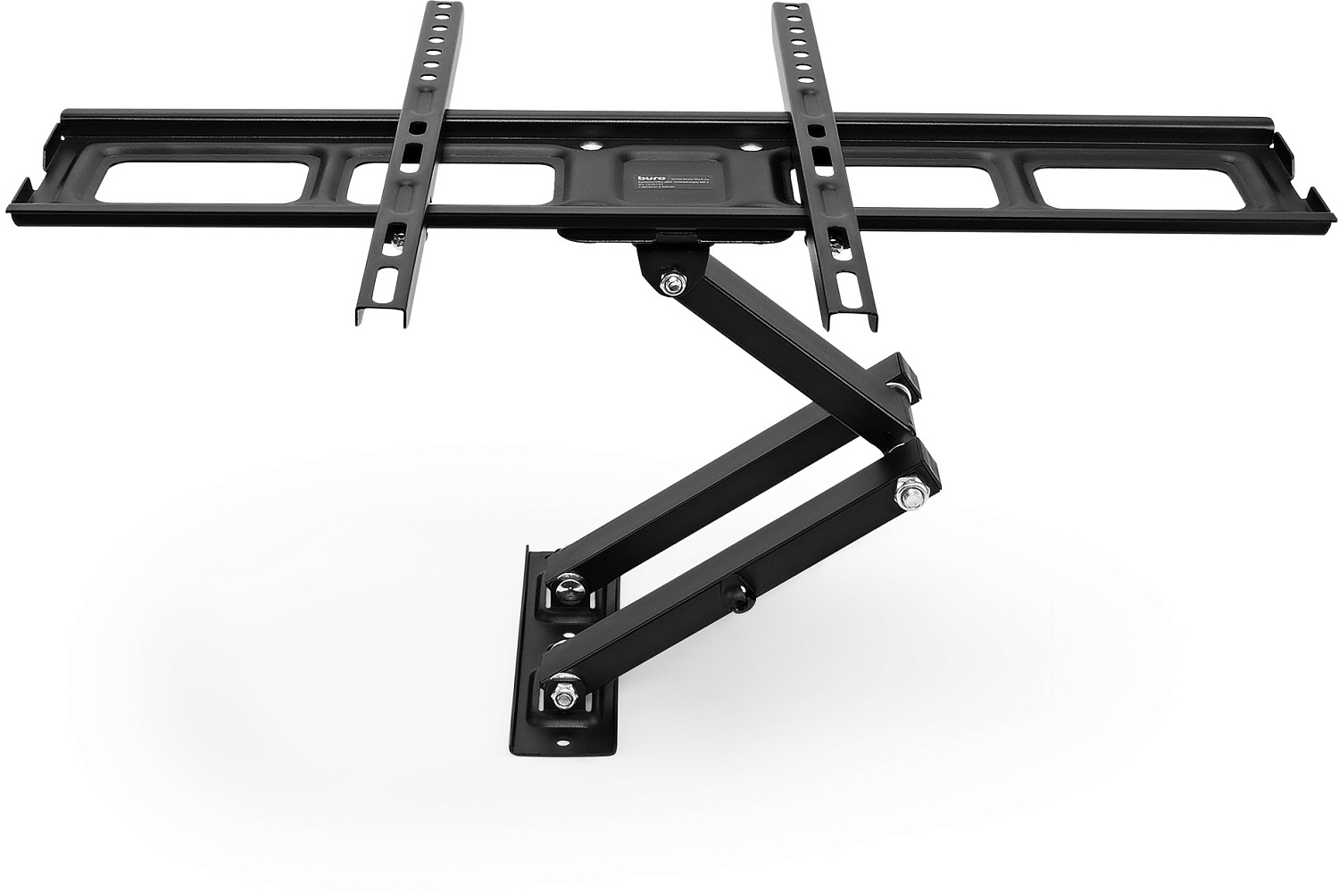 Кронштейн для телевизора Buro MF2 черный 32"-70" макс.35кг настенный поворотно-выдвижной и наклонный
