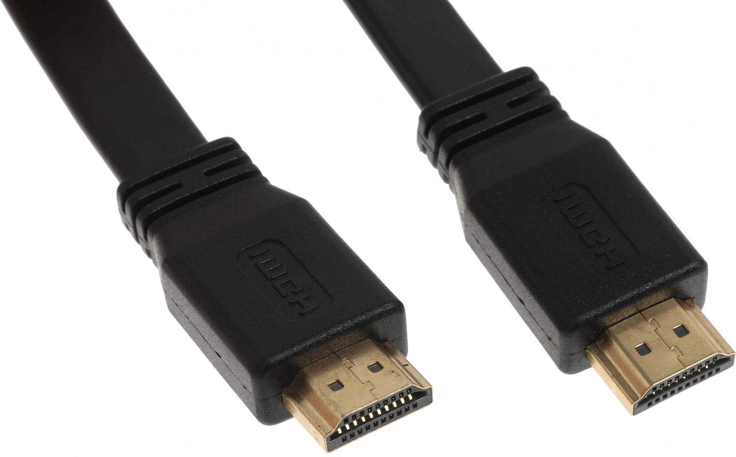 Кабель аудио-видео Buro BU-HDMI-FLAT-v1.4-3m HDMI (m)/HDMI (m) 3м. феррит.кольца позолоч.конт. черный
