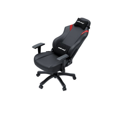 Кресло игровое Anda Seat Luna series  цвет черный с красными вставками, размер L (110кг), материал ПВХ (модель AD18)