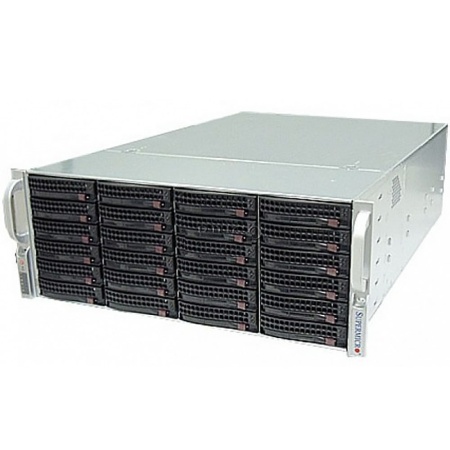 Дисковая полка Supermicro Storage JBOD Chassis 4U 846BE1C-R1K03JBOD Up to 24 x 3.5" /Single Expander Backplanes(4xminiSASHD)/2x1000W