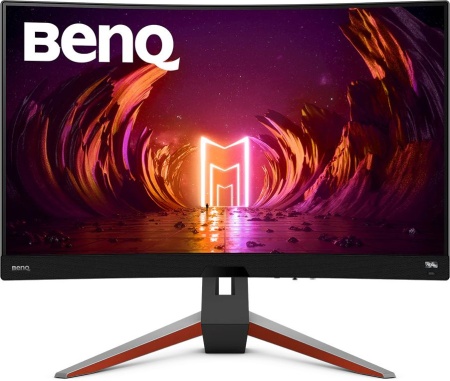 Монитор BENQ 27" EX2710R  MOBIUZ 2560x1440 165Гц 1000R Curved VA LED backlight 16:9 300(400)cd/m2  1ms(GtG) 90% P3 3000:1 178/178 2*HDMI2.0 DP1.4 1*USB типа-B 2*USB3.0 Speaker 2*5W Tilt Swivel HAS Metallic/Gr