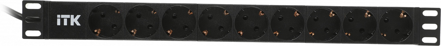 Блок распределения питания ITK PH22-9D1-P гор.размещ. 9xSchuko базовые 16A Schuko 2м