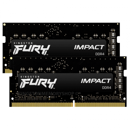 Память DDR4 2x8Gb 2666MHz Kingston KF426S15IBK2/16 Fury Impact RTL PC4-21300 CL15 SO-DIMM 260-pin 1.2В single rank Ret