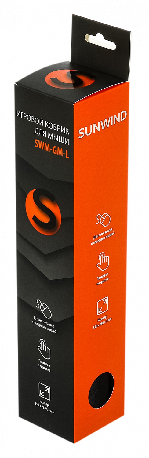 Коврик для мыши SunWind Gaming SWM-GM-L Средний черный/рисунок 350x280x3мм