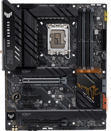 Материнская плата Asus TUF GAMING Z690-PLUS WIFI D4 Soc-1700 Intel Z690 4xDDR4 ATX AC`97 8ch(7.1) 2.5Gg RAID+HDMI+DP