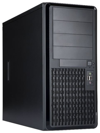 Корпус Midi Tower InWin PE689 Black USB3.0*2+A(HD)+fron fan 120mm*1+rear fan 120mm*1+ 2*2SATA+1*1SATA+Intrusion Switch/ holes for SL20” ATX RACKMOUNT*(без блока питания)