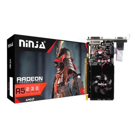 OEM Ninja R5 230 (120SP) 1GB GDDR3 64bit VGA DVI HDMI RTL (AKR523013F) (750533)