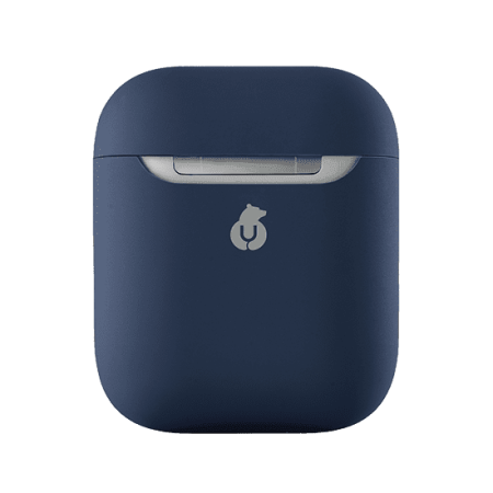 CS54DB12-AP Чехол защитный для AIRPODS, силиконовый, цвет: темнно синий