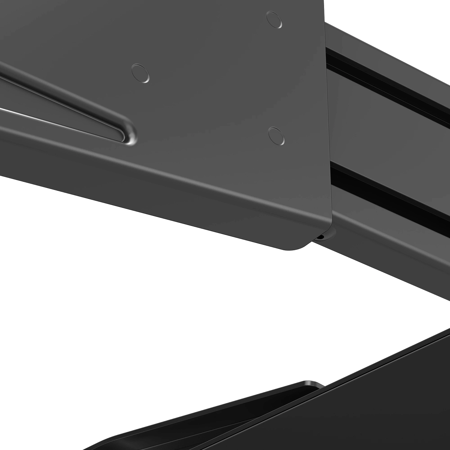 Кронштейн для телевизора Hyundai SL-F1 черный 43"-90" макс.50кг настенный поворотно-выдвижной и наклонный