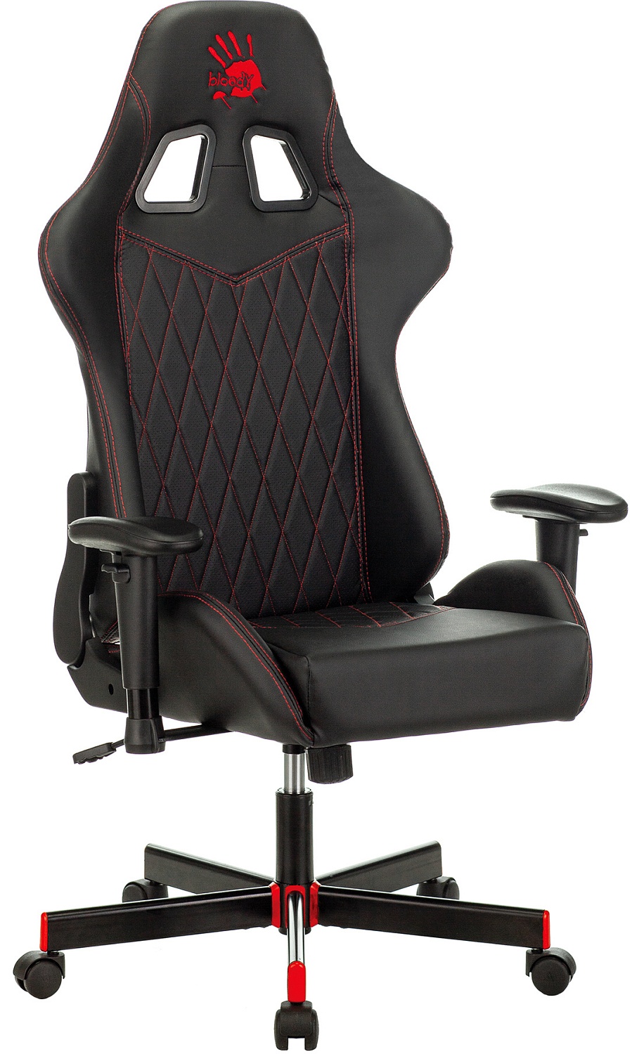 Кресло игровое A4Tech Bloody GC-800 черный ромбик эко.кожа крестов. металл Кресло игровое A4Tech Bloody GC-800 черный ромбик эко.кожа крестов. металл