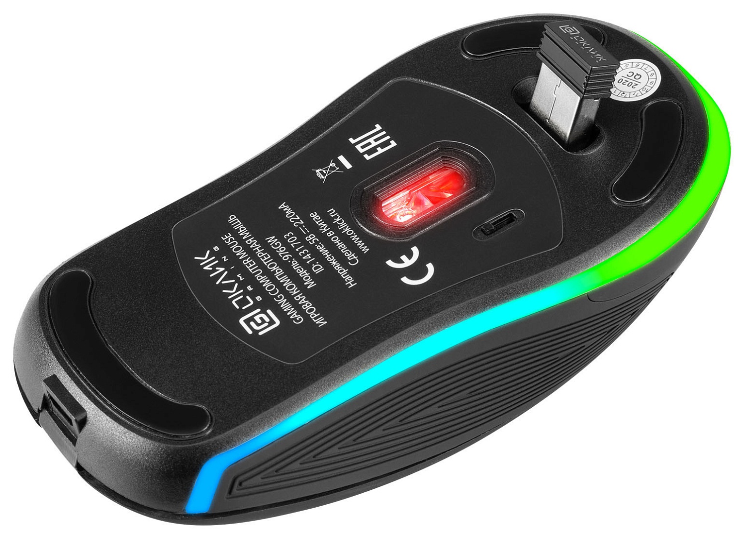 Мышь Оклик 976GW черный оптическая (3200dpi) беспроводная USB (6but) Мышь Оклик 976GW черный оптическая (3200dpi) беспроводная USB (6but)