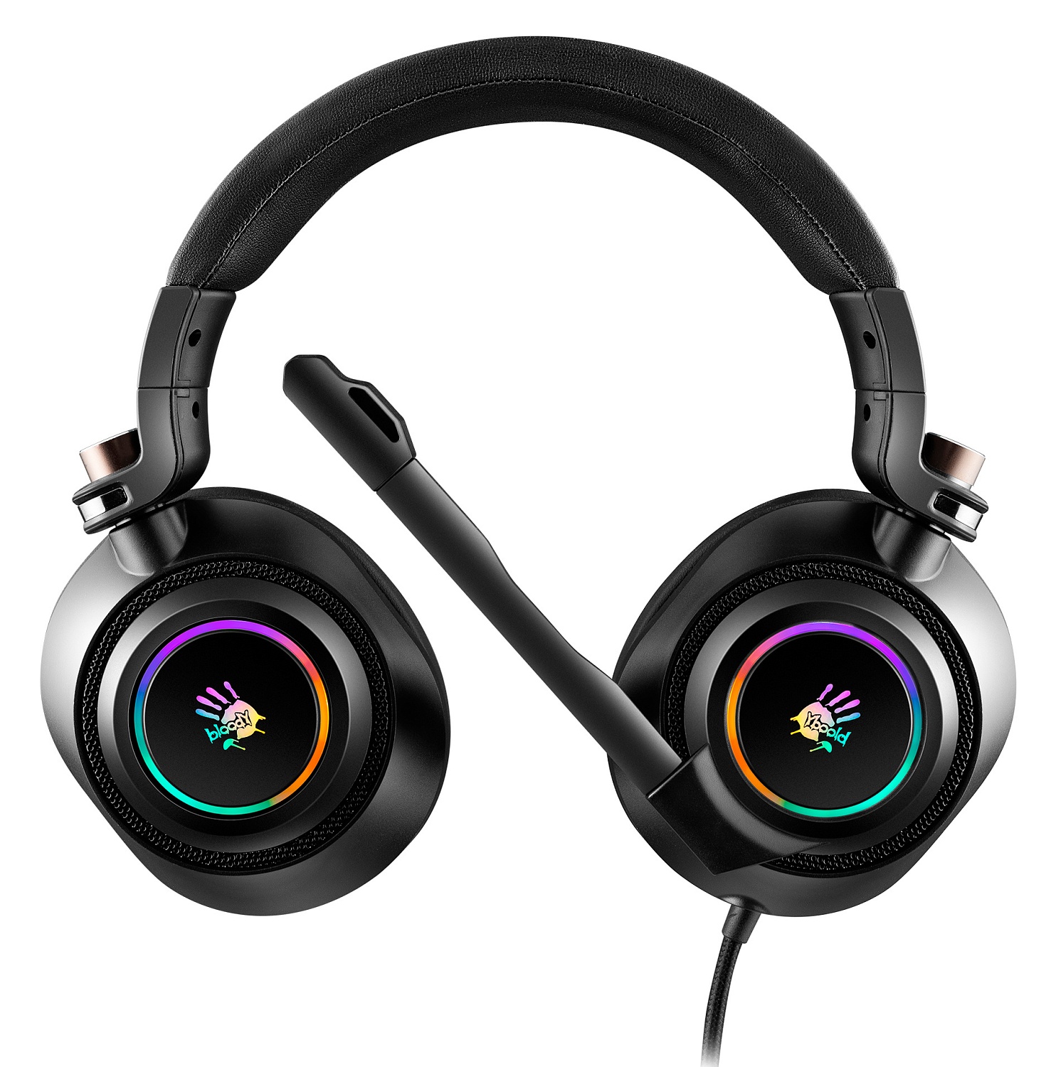 Наушники с микрофоном A4Tech Bloody G580 черный 2м мониторные USB оголовье (G580 USB /BLACK)