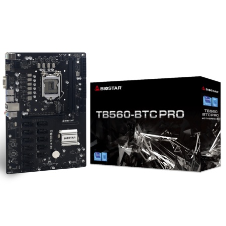 TB560-BTC PRO, Socket 1200, Intel®B560, 2xDDR4-2933, D-SUB+HDMI, 1xPCI-Ex16, 11xPCI-E16x1, 4xSATA3, 1xM.2, 8 Ch Audio, GLan, (2+4)xUSB2.0, (4+2)xUSB3.1, 2xPS/2, ATX, RTL {10} (685918)