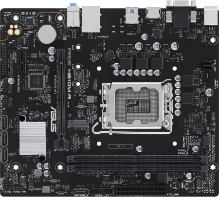 Материнская плата ASUS PRIME H610M-R-SI, LGA1700, H610, 2*DDR5, D-sub+DVI+HDMI, SATA 6.0, M.2, USB 3.2, mATX; 90MB1GL0-M0ECY0