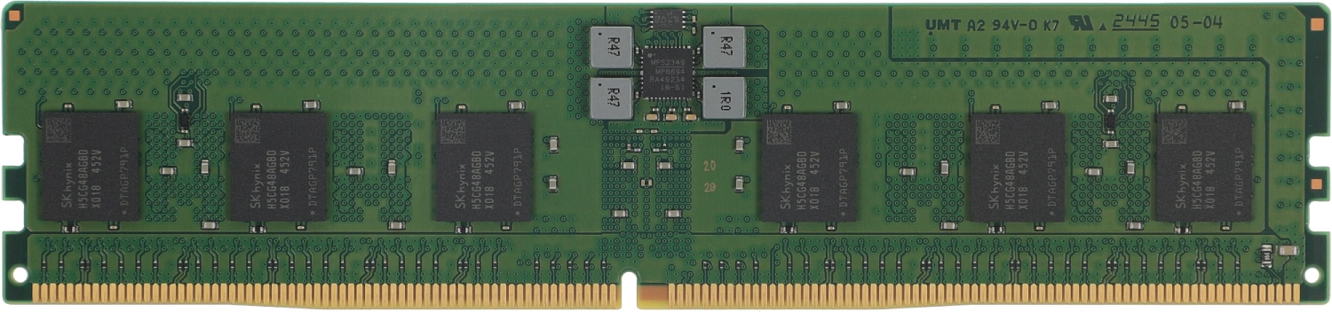 Оперативная память Kingston Server Premier 16GB 5600MT/s DDR5 ECC Registered CL46 DIMM 1Rx8 Hynix A Renesas