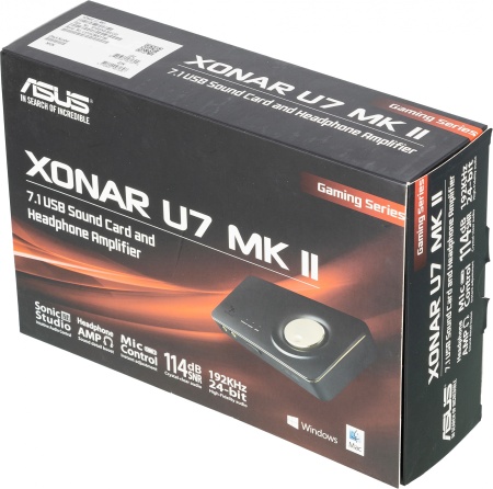 Звуковая карта Asus USB Xonar U7 MK II (C-Media 6632AX) 7.1 Ret