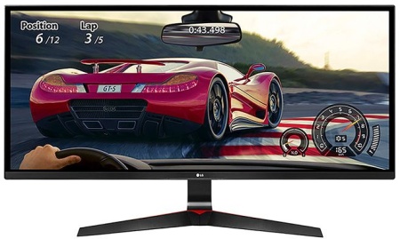 Монитор LG 34" Gaming 34UM69G-B черный IPS LED 5ms 21:9 HDMI матовая HAS 250cd 178гр/178гр 2560x1080 60Hz FreeSync DP FHD USB 8.4кг