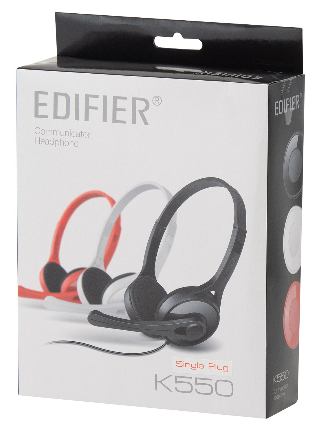 Наушники с микрофоном Edifier K550 черный 2м мониторные оголовье (K550 SINGLE PLUG)