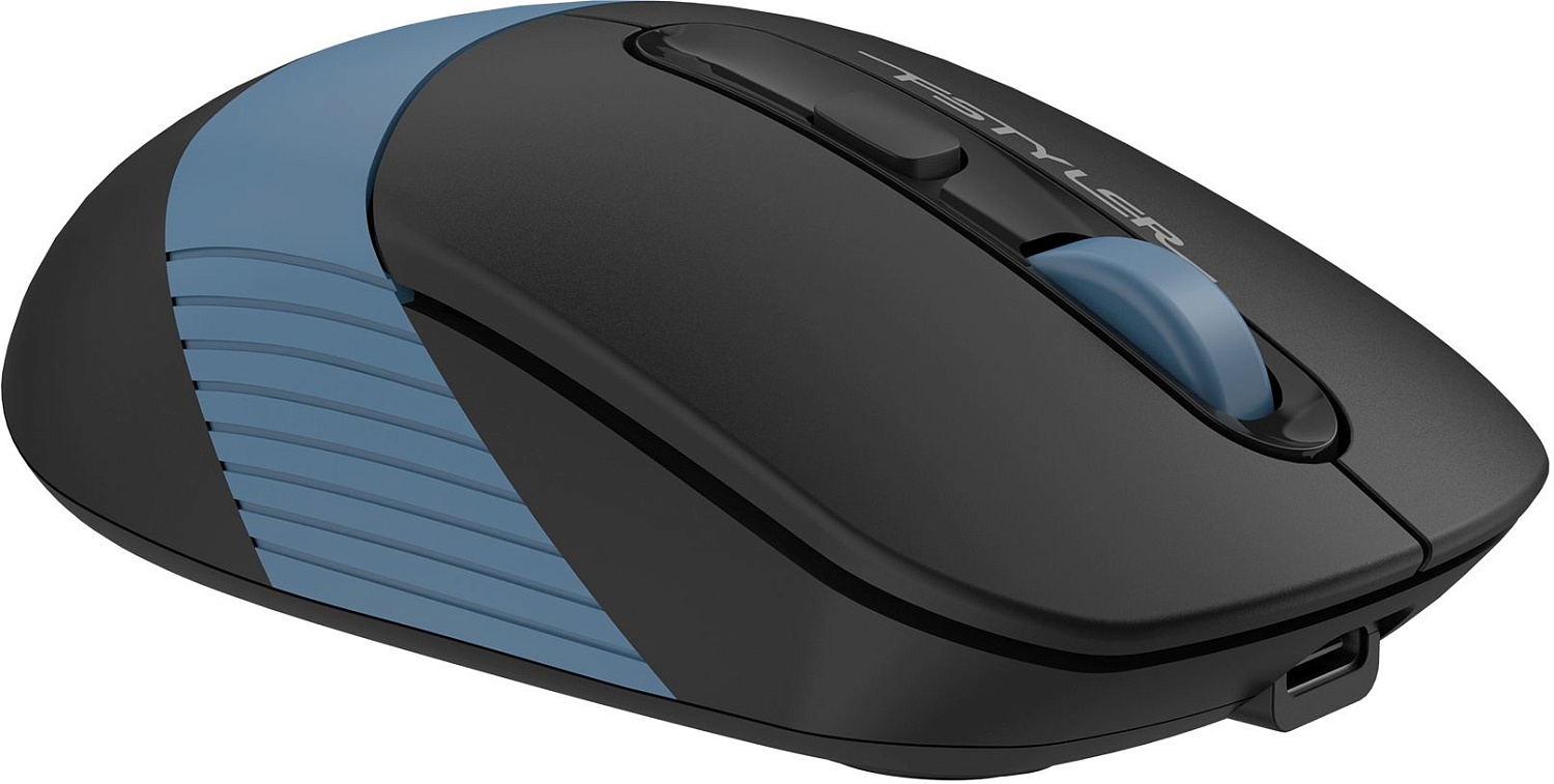Мышь A4Tech Fstyler FG10CS Air черный/синий оптическая (2000dpi) silent беспроводная USB для ноутбука (4but) Мышь A4Tech Fstyler FG10CS Air черный/синий оптическая (2000dpi) silent беспроводная USB для ноутбука (4but)