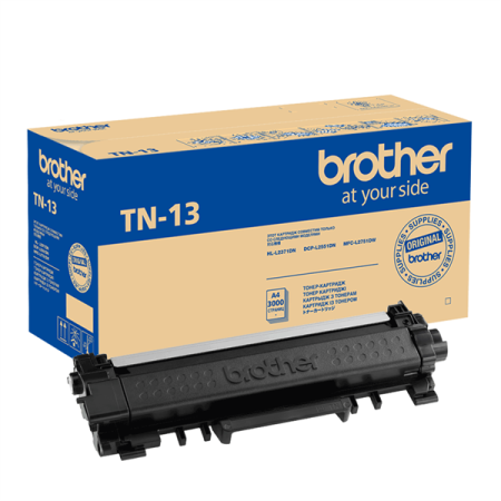 Brother TN-13 Тонер-картридж  для HL-L2371DN/DCP-L2551DN/MFC-L2751DW чёрный (3000 стр.)