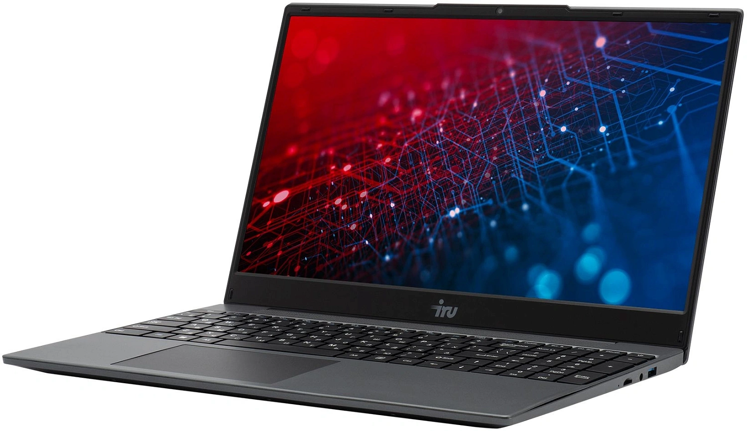 Ноутбук IRU Калибр 15PH Ryzen 7 5700U 16Gb SSD512Gb AMD Radeon Rx Vega 8 15.6" IPS FHD (1920x1080) Free DOS black WiFi BT Cam 4350mAh (2057199)