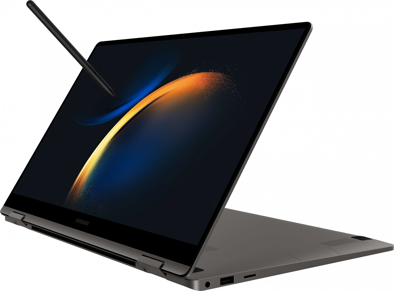 Ноутбук Samsung Galaxy book 3 360 NP750 Core i7 1360P 16Gb SSD1Tb Intel Iris Xe graphics 15.6" AMOLED Touch FHD (1920x1080) Windows 11 Home Single Language graphite WiFi BT Cam (NP750QFG-KA3IN)