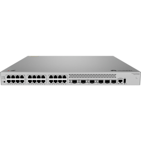 Коммутатор HUAWEI S530-24T4XE (L3, 24*10/100/1000BASE-T ports, 4*10GE SFP+ ports, 2*12GE stack ports, with 1*AC power module)