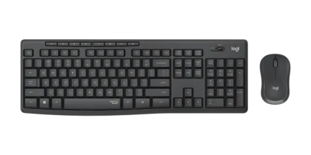 Клавиатура+мышь Logitech Wireless Desktop MK295 (Keybord&mouse), USB, SilentTouch, Black, [920-009800/920-009807]