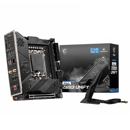 MEG Z690I UNIFY MS-7D29\MEG Z690I UNIFY\601-7D29-A01,0A\801-7B24-101\STD MEG Z690I UNIFY,Z690,LGA1700,2DDR5,1PCI-Ex16,3M.2,4SATA3,1USB3.2Gen2x2, 2USB3.2 Gen2x1,6U\,(911-7D29-01S) (886523) {10}