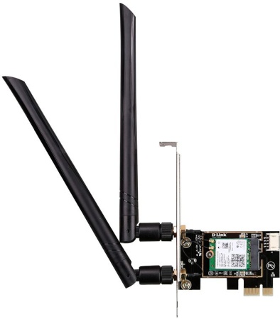 Сетевой адаптер Wi-Fi D-Link DWA-X582/RU/A2A AX3000 PCI Express (ант.внеш.съем) 2ант.