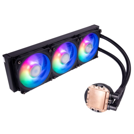 MasterLiquid PL360 Flux, LGA1700
 PL360 Flux, 360 x 27mm wide radiator, 120mm ARGB Gen2 fan*3, Pump ARGB Gen 2 LED, LGA1700