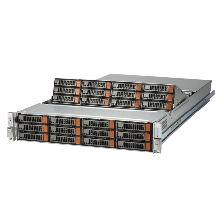 "Серверный корпус SuperMicro CSE-826SE1C-R1K02JBOD – 2U, 24x (12 front + 12 middle) 3.5" SAS/SATA" дисковых отсеков