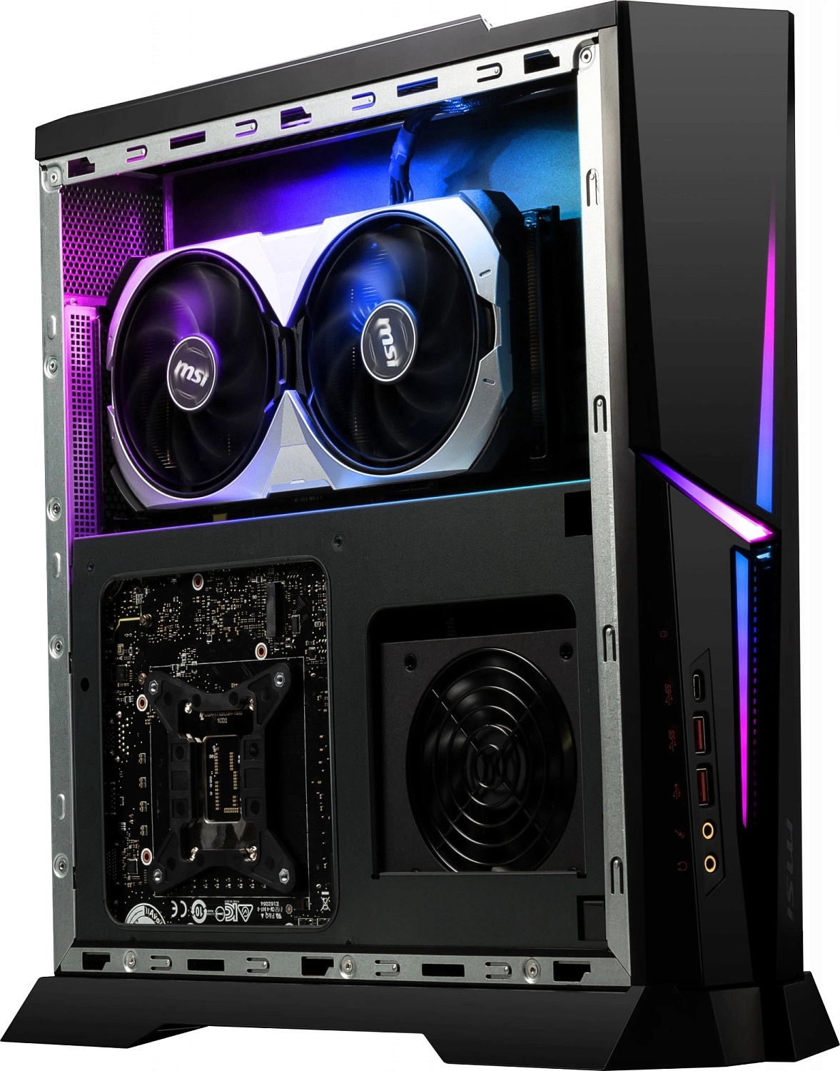 ПК MSI Trident AS 14NUE7-805RU i7 14700F (2.1) 32Gb SSD1Tb RTX 4070Super 12Gb Windows 11 Home 2.5xGbitEth WiFi BT черный (9S6-B92441-805)